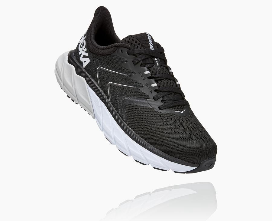 Tenis Hoka One One Mujer Negros/Blancos - Arahi 5 - FNUB53618